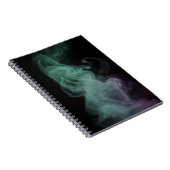 Mystical Green Smoke Abstract Art Notebook Notizblock (Rechte Seite)