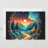 Mystical Grove Enchanted Adventure Baby Shower Einladung (Rückseite)