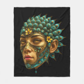 Mystical Guardian Vision - Fantasy Graphic Art Fleecedecke (Vorderseite)