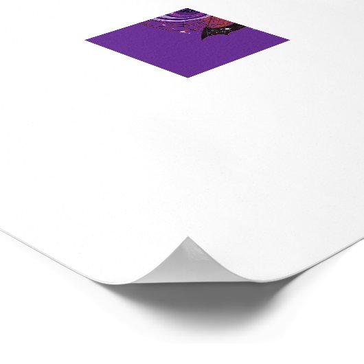 Mystical Halloween Witch and Pumpkin Poster (Ecke)