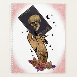 Mystical Hand Holding Death Tarot Card Planer