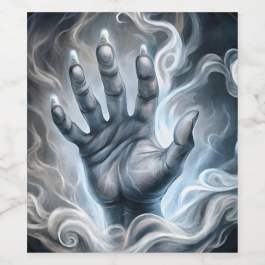 Mystical Hand Wine Label Weinetikett (Einzelnes Label)