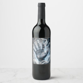 Mystical Hand Wine Label Weinetikett