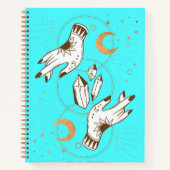 Mystical Hands Hardcover Spiral Notebook Notizblock (Vorderseite)
