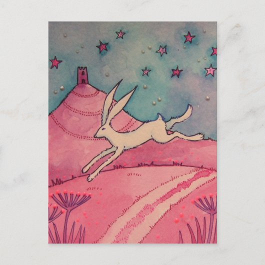 Mystical Hare Postkarte (Vorderseite)