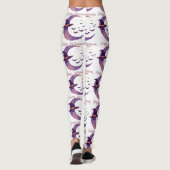 Mystical Hexenmond Halloween Design Leggings (Rückseite)