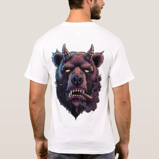 Mystical Horned Bear T-Shirt (Rückseite)