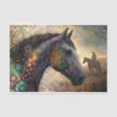 Mystical Horse Decoupage Seidenpapier (Vorderseite)