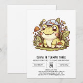 Mystical Hübsch Frosch Digital Geburtstag Einladung (Vorne/Hinten)