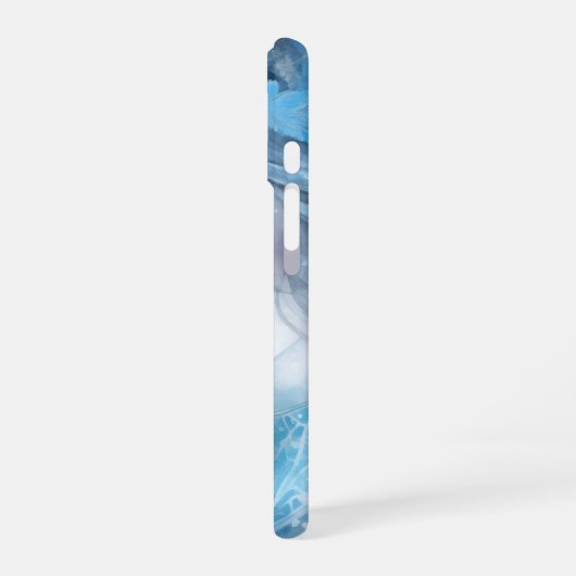 Mystical Ice Queen - Fantasy Winter Goddess Art iPhone 16 Hülle (Linke Seite)