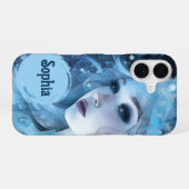 Mystical Ice Queen - Fantasy Winter Goddess Art iPhone 16 Hülle (Rückseite (Horizontal))