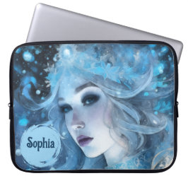 Mystical Ice Queen - Fantasy Winter Goddess Art Laptopschutzhülle
