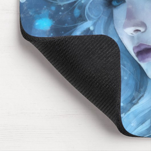 Mystical Ice Queen - Fantasy Winter Goddess Art Mousepad (Ecke)