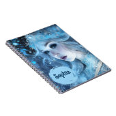 Mystical Ice Queen - Fantasy Winter Goddess Art Notizblock (Rechte Seite)