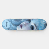 Mystical Ice Queen - Fantasy Winter Goddess Art Skateboard (Horizontal)