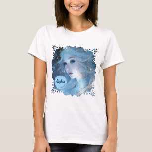 Mystical Ice Queen - Fantasy Winter Goddess Art T-Shirt