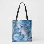Mystical Ice Queen - Fantasy Winter Goddess Art Tasche (Vorderseite)
