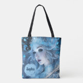 Mystical Ice Queen - Fantasy Winter Goddess Art Tasche (Rückseite)