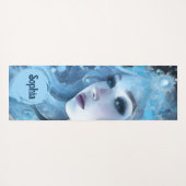 Mystical Ice Queen - Fantasy Winter Goddess Art Yogamatte (Rückseite (Horizontal))