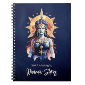 Mystical Inanna Celestial Star Goddess Tarot Notizblock (Vorderseite)