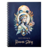 Mystical Inanna Celestis Star Goddess Night Sky Notizblock (Vorderseite)
