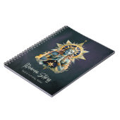 Mystical Inanna in Prayer Celestial Star Goddess Notizblock (Linke Seite)