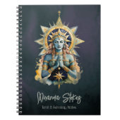 Mystical Inanna in Prayer Celestial Star Goddess Notizblock (Vorderseite)