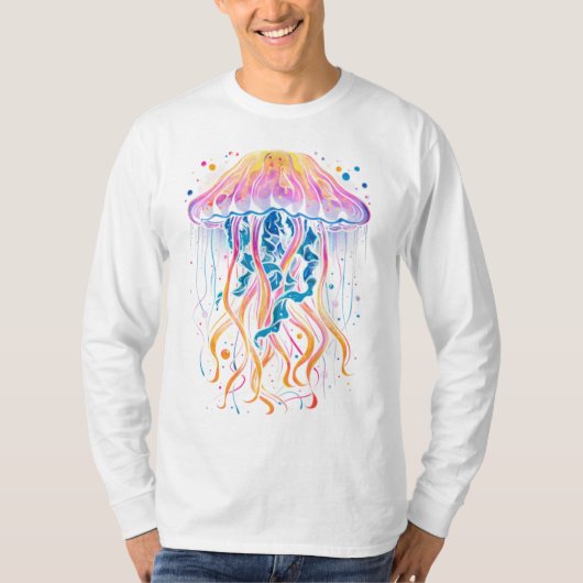 Mystical Jellyfish Glow T - Shirt (Vorderseite)