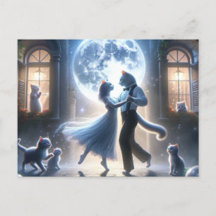 Mystical Kitty Dancing Postkarte