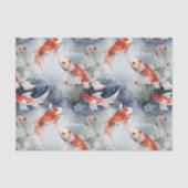 Mystical Koi Fish Pond Decoupage Seidenpapier (Vorderseite)