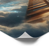 Mystical Ladder to Celestial Gateway Poster (Ecke)