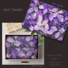 Mystical Lavender & Gold Decoupage Paper Seidenpapier