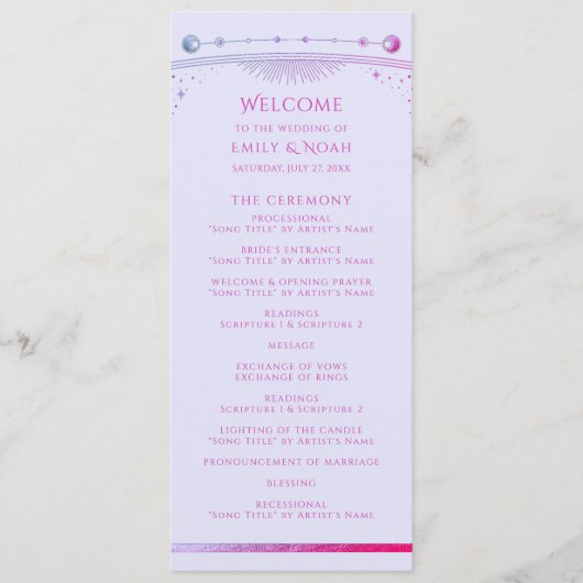 Mystical Lavender Pink Sun Moon Astronomie Space Programm (Vorderseite)