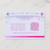 Mystical Lavender Wedding Website UAWG QR Code Begleitkarte (Rückseite)