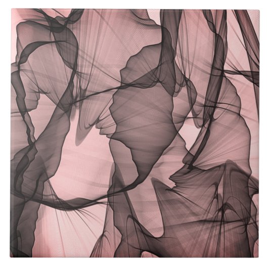 Mystical Layer Chiffon Scarves Black N Pink Fliese (Vorderseite)