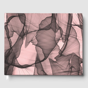 Mystical Layer Chiffon Scarves Black N Pink Gästebuch