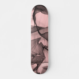 Mystical Layer Chiffon Scarves Black N Pink Skateboard