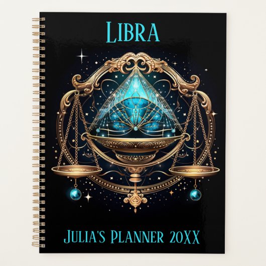 Mystical Libra Zodiac Artwork  Planer (Vorderseite)