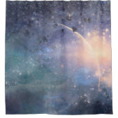 Mystical Lights Universe Celestie Dreamy Sparkle Duschvorhang (Vorderseite)