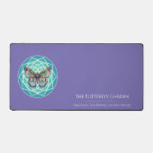 Mystical Lila Butterfly Mandala Tarot Reading Schreibtischunterlage (Vorderseite)