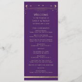 Mystical Lila Gold Sun Moon Stars Space Programm (Vorderseite)