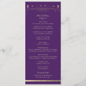 Mystical Lila Gold Sun Moon Stars Space Programm (Rückseite)