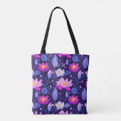 Mystical Lila Lotus Wellness Toe Bag Tasche (Rückseite)