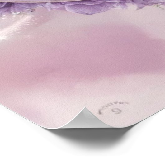 Mystical Lila Zodiac Mandala | Dreamy Astrologie Poster (Ecke)