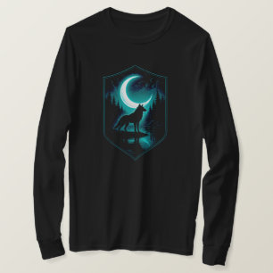 Mystical Lone Wolf von Moonlit River   NUR SCHWARZ T-Shirt