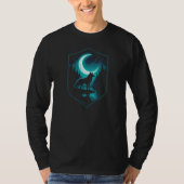 Mystical Lone Wolf von Moonlit River | NUR SCHWARZ T-Shirt (Vorderseite)