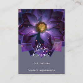 Mystical Lotus Blume Mandala | Neues Zeitalter Visitenkarte