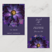Mystical Lotus Blume Mandala | Neues Zeitalter Visitenkarte (Vorne/Hinten)