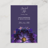 Mystical Lotus Blume Mandala | Neues Zeitalter Visitenkarte (Rückseite)