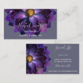 Mystical Lotus Blume Mandala | Neues Zeitalter Visitenkarte (Vorne/Hinten)